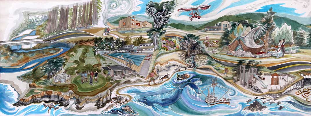 The Sea Ranch panorama by Lauren Sinnott