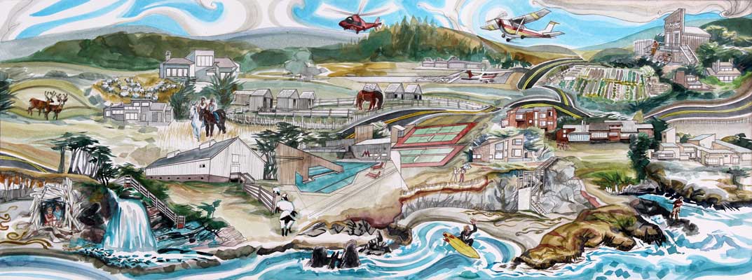 The Sea Ranch panorama by Lauren Sinnott
